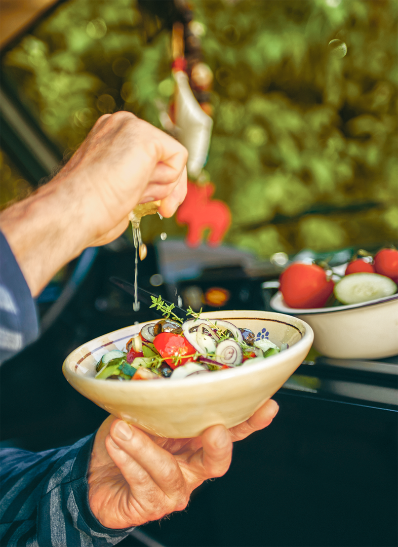 Arabischer Tomaten-Gurken-Salat