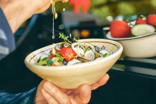 Arabischer Tomaten-Gurken-Salat